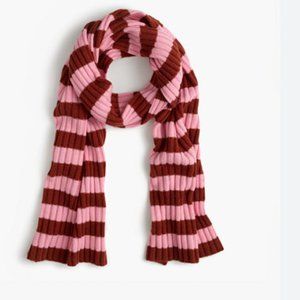 NWT-ONE SIZE-J.Crew Ribbed striped cashmere scarf